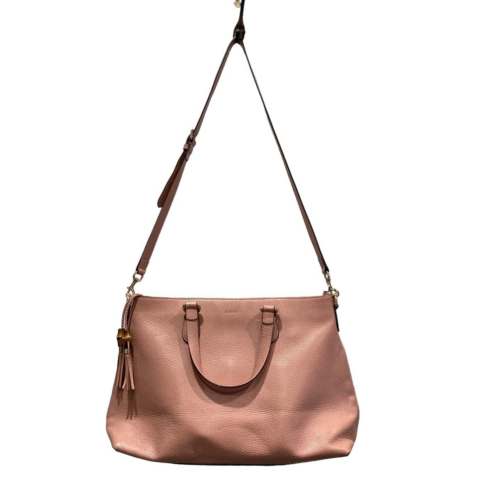 Gucci Bamboo Tassel Bag Pink